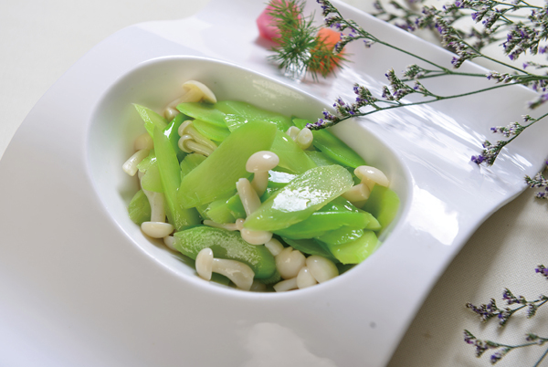 芥藍白玉菇